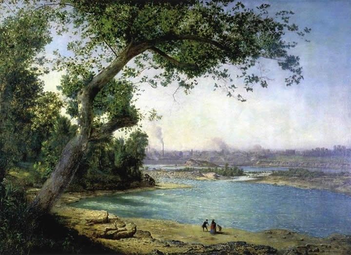 Alexander Helwig Wyant Falls of the Ohio and Louisville